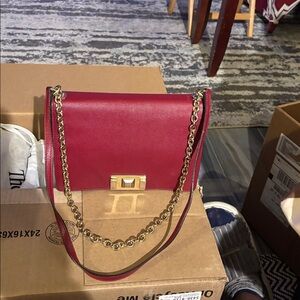 Furla Pink Leather Crossbody Bag